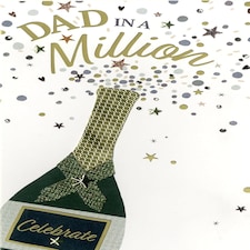 Fizzy Fun! Dad in A Million Hand-Finished Embellished Father's Day Card