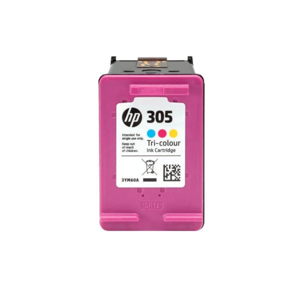 image 1 of 2x HP 305 Black & 1x Colour Ink Cartridge