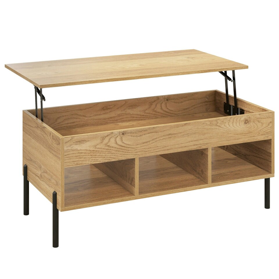 image 1 of COSTWAY LiftTop Coffee Table Living Room Central Table N/A