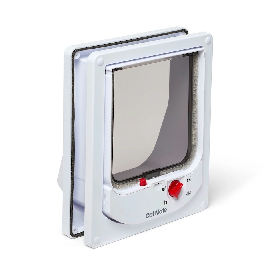 image 1 of Cat Mate Electromagnetic Cat Flap – White (254W)