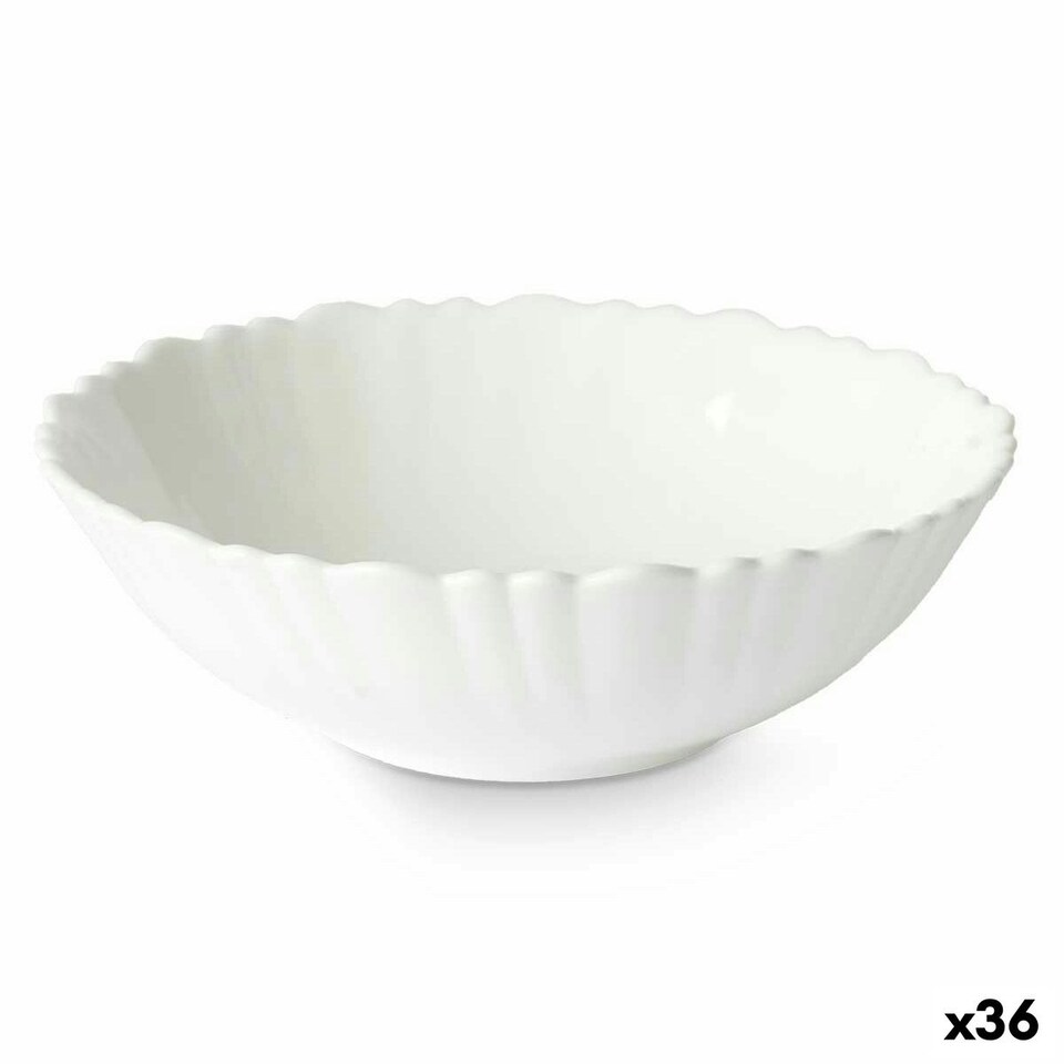 image 1 of Bowl Vivalto LSLW-60 White Opaline glass 15,5 x 5 x 15,5 cm (36 Units) N/A