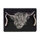 image 4 of The Just Slate Company Medium Highland Cow Slate Serving Tray Gift Boxed