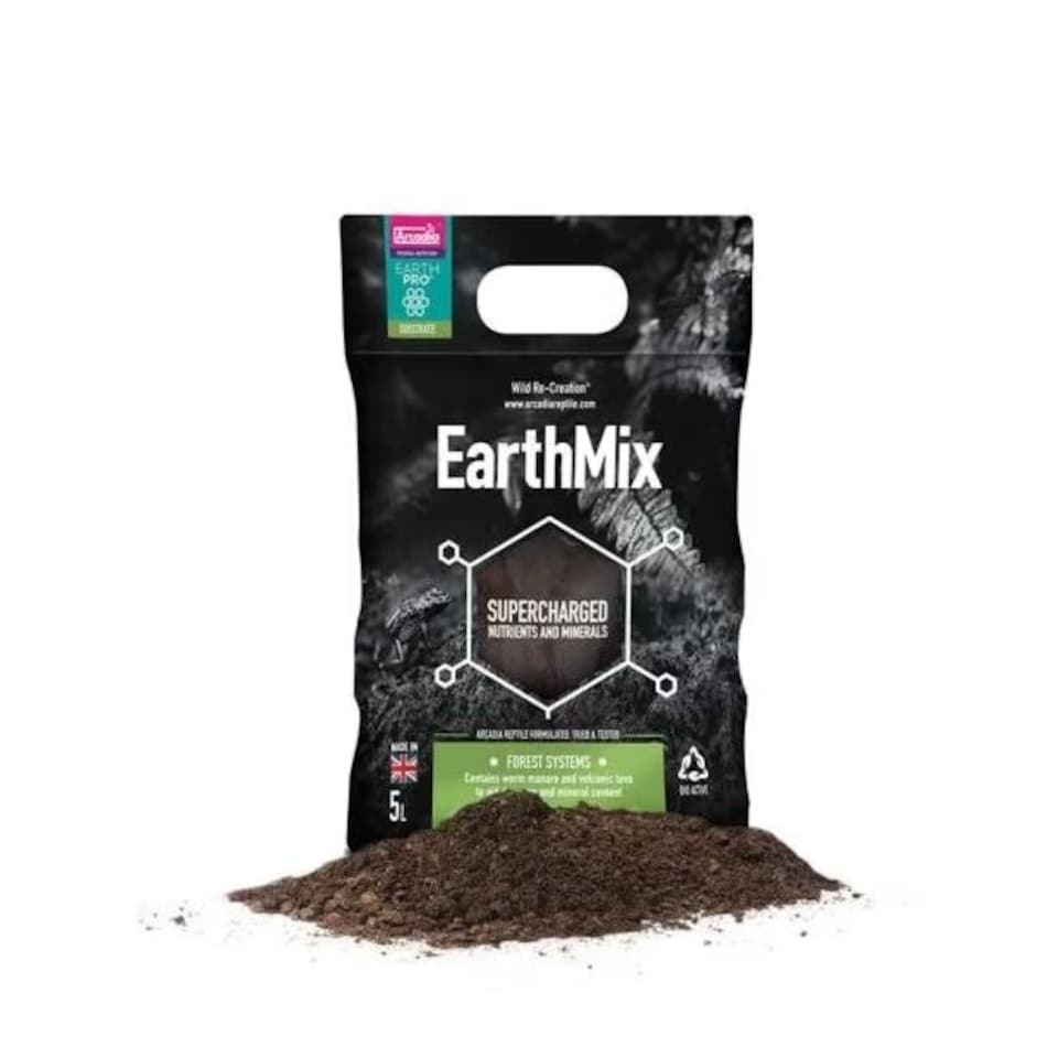 image 1 of Arcadia EarthMix & EarthMix Arid Reptile Bio Active Soil Substrate 5L N/A | Arcadia Earth Mix 5L