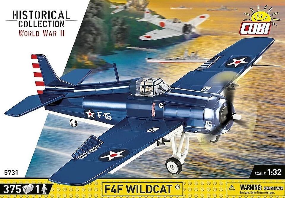 image 1 of Cobi 5731 World War II  Grumman Wild Cat 375 pcs