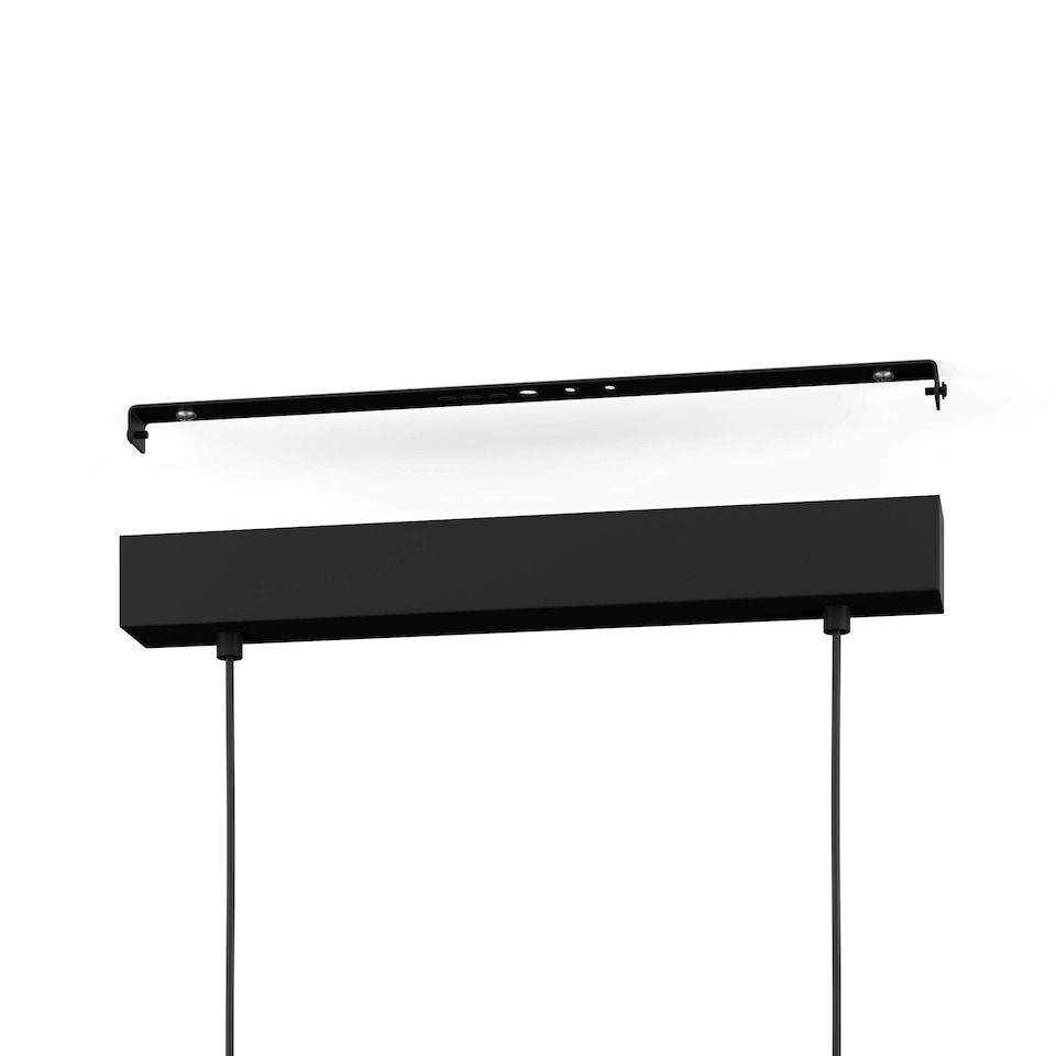 image 1 of EGLO Siberia Modern Black Steel LED Pendant Light WBS Black