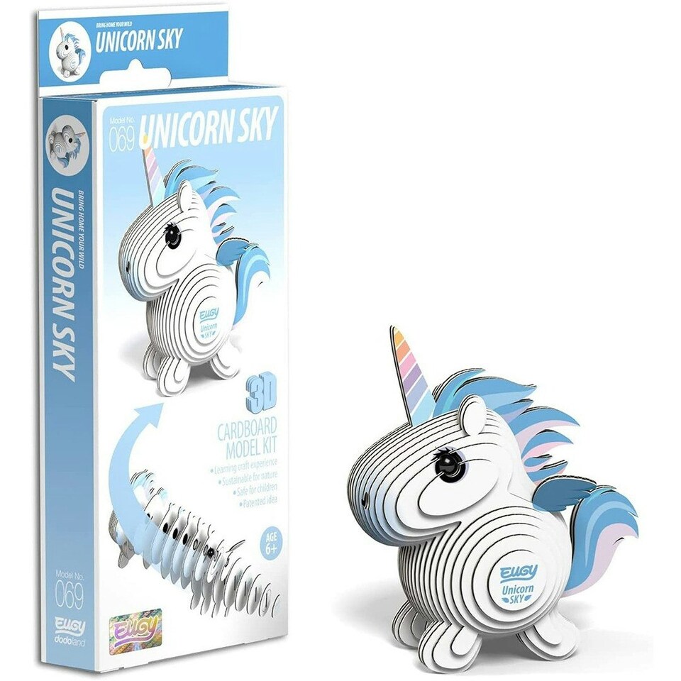 image 1 of Eugy Unicorn Sky 3D Craft Kit