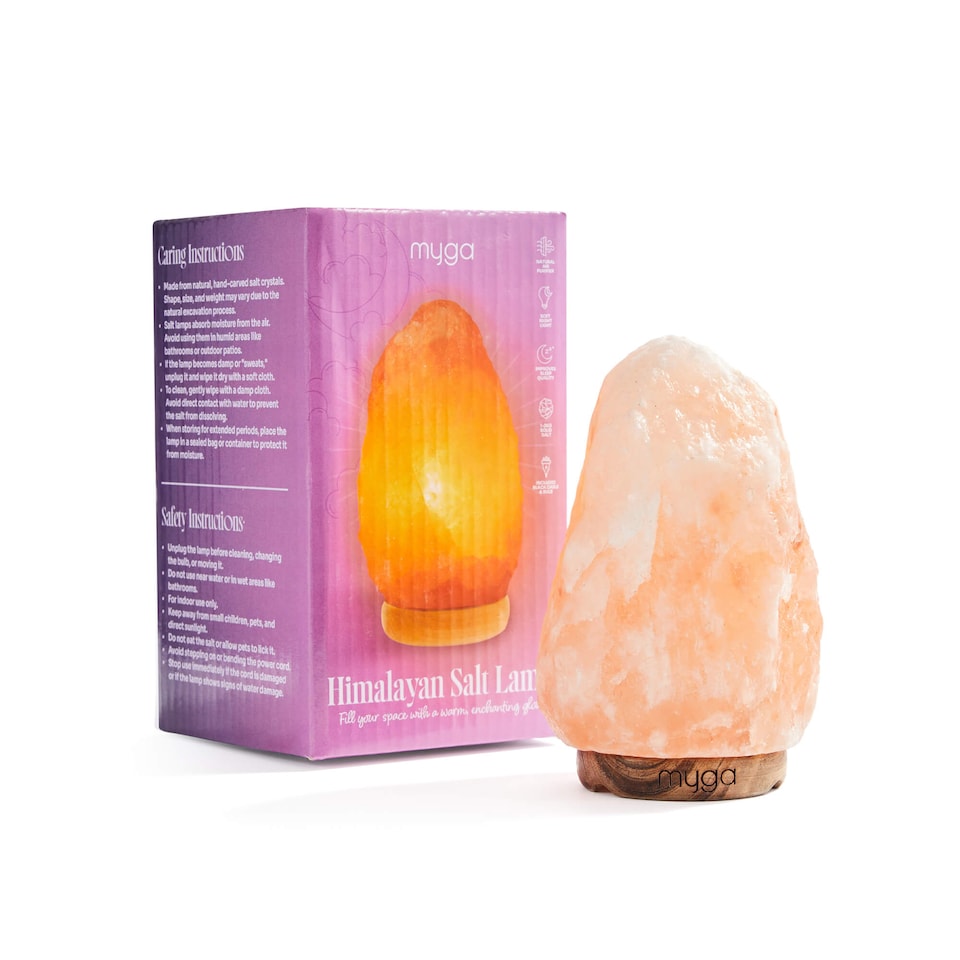 image 1 of Myga Medium Himalayan Salt Lamp 2-3kg
