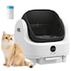 image 1 of PawHut Self Cleaning Cat Litter Tray with Integrated Security Protection