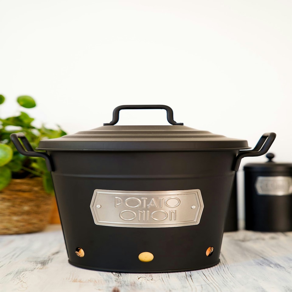 image 1 of Black Potato And Onion Bin