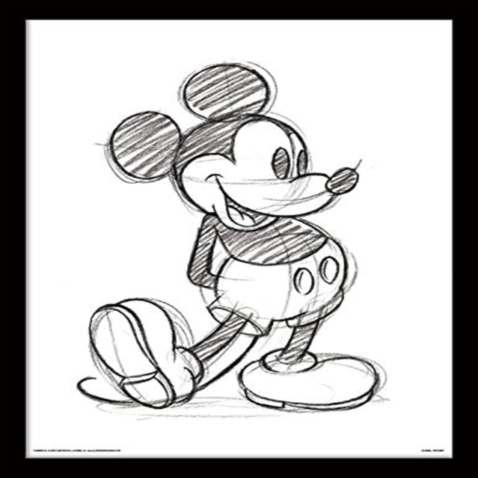 MICKEY MOUSE (SKETCHED - SINGLE) - MEMORABILIA RANGE - FP11129P