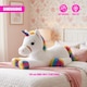 image 8 of The Magic Toy Shop Giant Unicorn Teddy Plushie 110cm Large Soft Stuffed Animal Toy