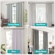 image 6 of Lister Cartwright 25mm Chrome Industrial Pipe Extendable Curtain Pole Heavy Duty Metal Curtain Rod(120-320 cm)