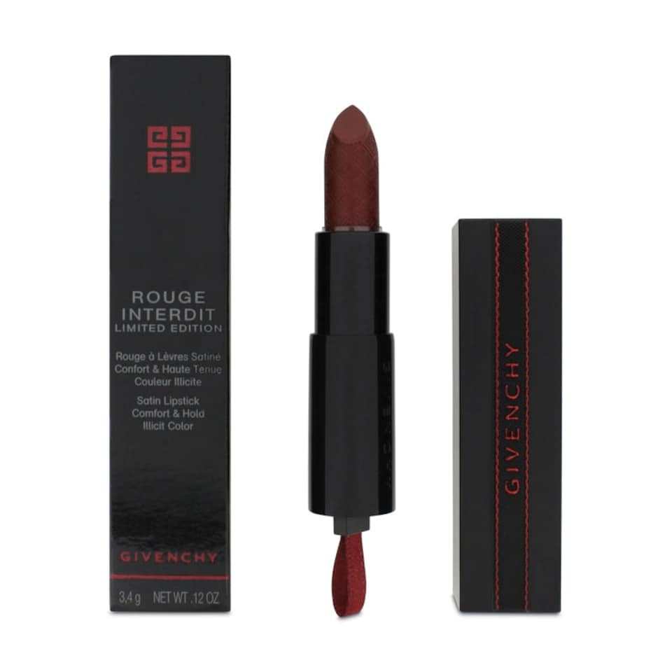 image 1 of Givenchy Rouge Interdit Limited Edition Lipstick 28 Thrilling Brown (Clearance) N/A
