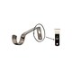image 3 of Extendable Curtain Pole Spiral Curtain Rail Pole Set Includes Rings, Finials, Brackets & Fittings - BLACK NICKEL - 40cm to 325 cm (15" to 128")
