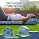 image 2 of Ultralight Inflatable Sleeping Mat with Built-in Pillow & Foot Pump | Blue | Blue