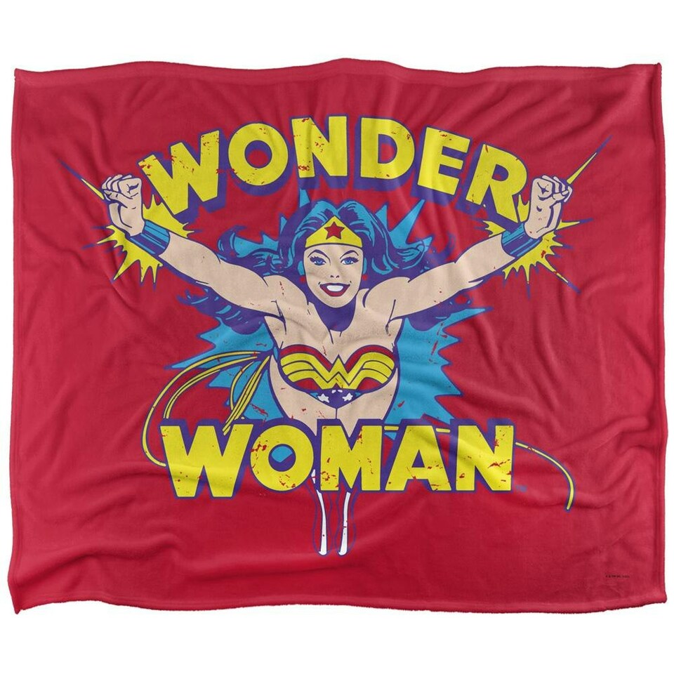 Wonder Woman Flying Blanket - Multicoloured - One Size