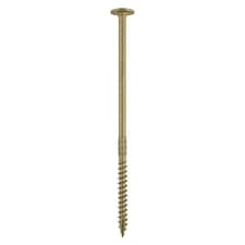 Timco - Timber Frame Construction & Landscaping Screws - Wafer - Exterior - Green Organic (Size 8.0 x 400 - 25 Pieces)