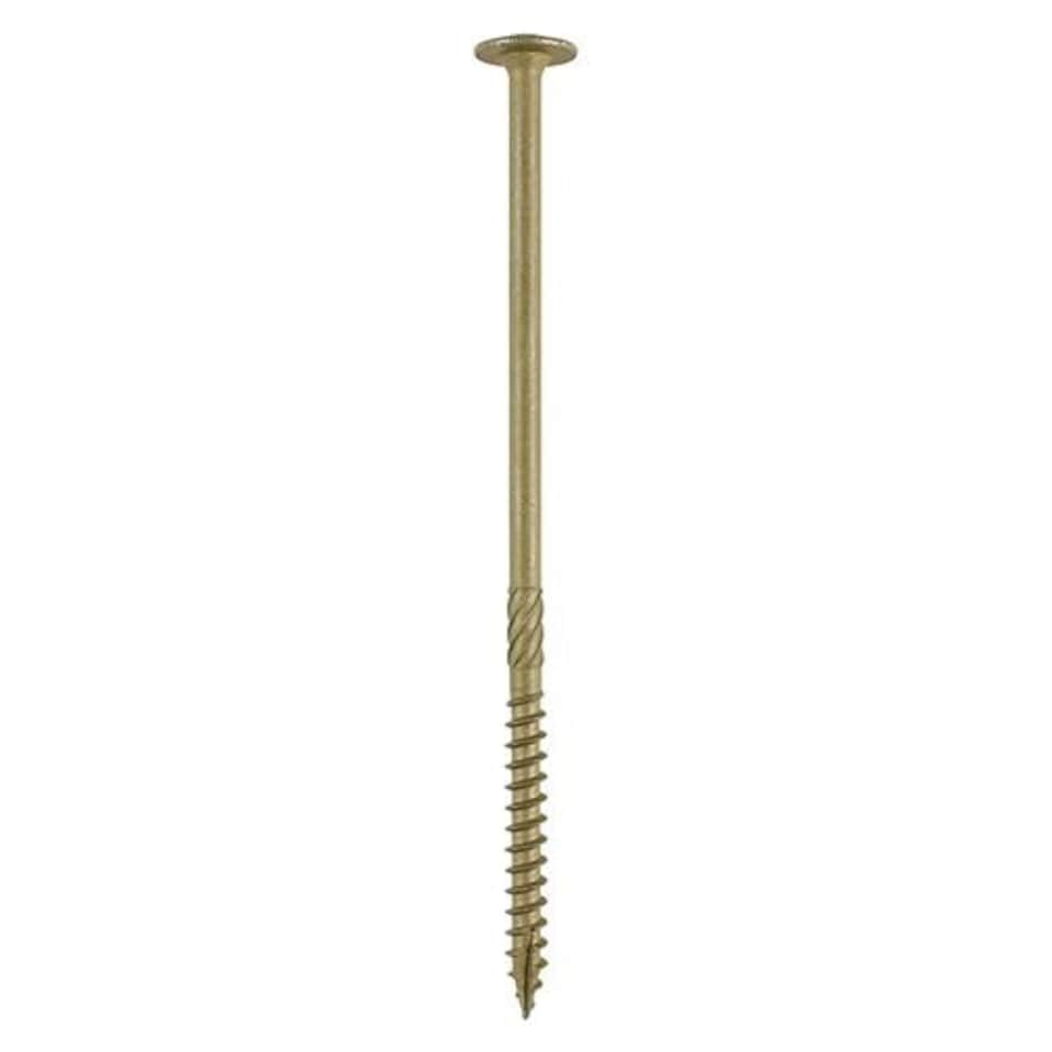 image 1 of Timco - Timber Frame Construction & Landscaping Screws - Wafer - Exterior - Green Organic (Size 8.0 x 400 - 25 Pieces)