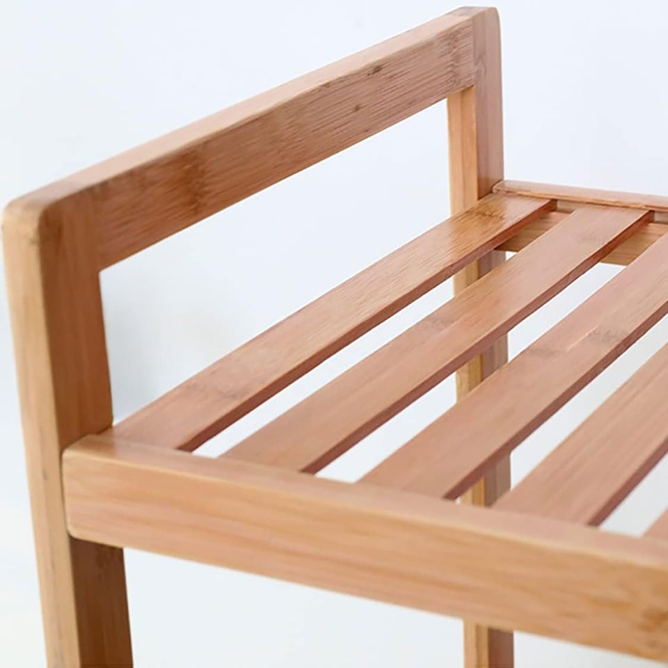 image 1 of Neo Bamboo Laundry Bin Hamper Basket Tilt Pull Out Basket Storage