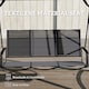 image 6 of Outsunny 3 Seater Swing Chair, Garden Swing Bench with Adjustable Canopy | Grey | Grey | One Size