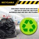image 6 of GEEZY Large Bin Bags Heavy Duty Refuse Sacks 130L Black 10 Pack x3