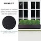 image 6 of Window Box Light Concrete Black Garden Planter L80 W17 H17.5 cm, 24 ltrs Cap.