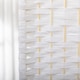 image 8 of HOMCOM 3 Panel Folding Room Divider, Freestanding Privacy Screen, White