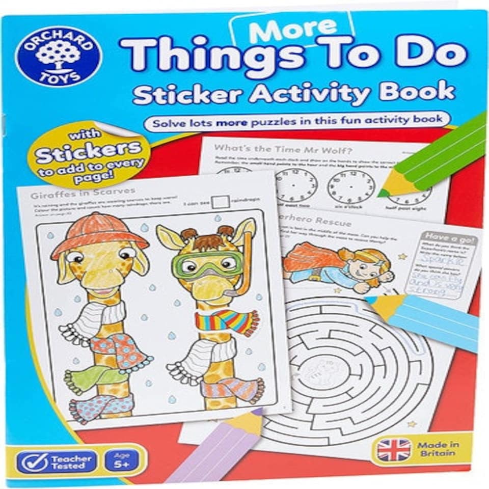 image 1 of Orchard Toys More Things To Do Sticker Activity Book