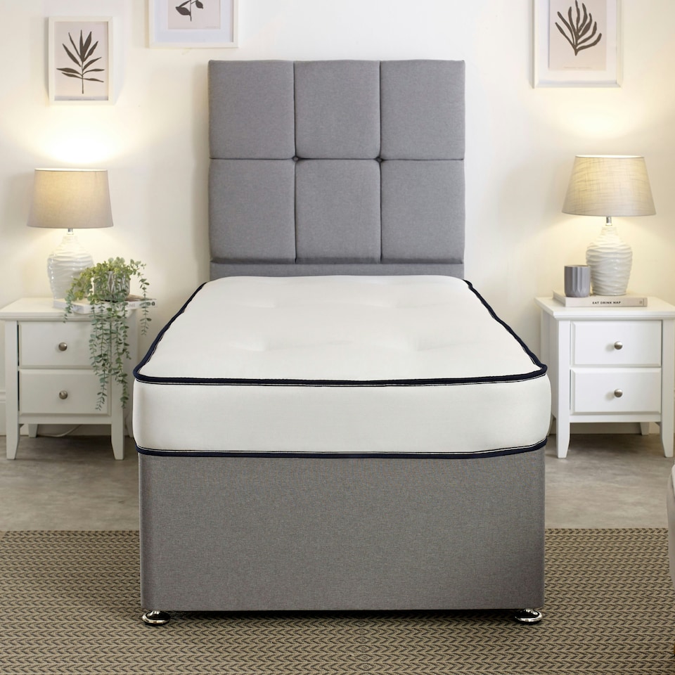 image 1 of Damask EasyClean Double Life Dual Sided Tufted Mattress | White | Small Single