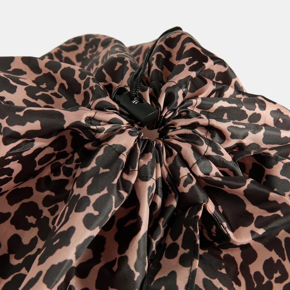 image 1 of OHS Printed Drawstring Laundry Bag Travel Backpack Lightweight