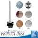 image 6 of Long Handled Dustpan and Brush Set Reduce Bending Tall Lobby Dustpan and Sweeping Brush