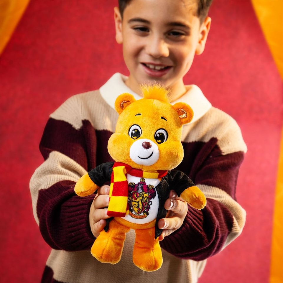 image 1 of Care Bears x Harry Potter 22cm Tenderheart as Gryffindor Plush Toy Collector Gift