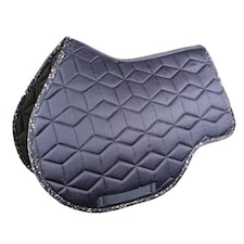 Hy Elevate Allure Horse Saddlepad - Navy/Rose Gold - Pony