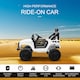 image 3 of HOMCOM 12V Kids Electric Ride On Car Truck Off-road Toy W/ Remote Control White