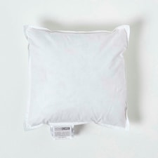 Homescapes Luxury Duck Feather Cushion Pad Insert Inner 30 x 30 cm (12 x 12") White