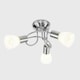 image 3 of ValueLights Kololi 3 Way Silver Ceiling Bar Light
