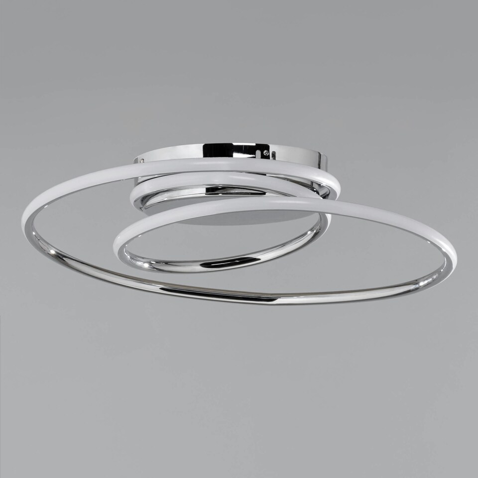 image 1 of BHS Pei LED Ceiling Light | Grey | Chrome | 1