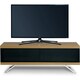 image 2 of MDA Designs TUCANA 1200 HYBRID Black Oak TV Cabinet BeamThru Remote-Friendly Doors for up to 60" Flat Screen TVs Media Centre Brown