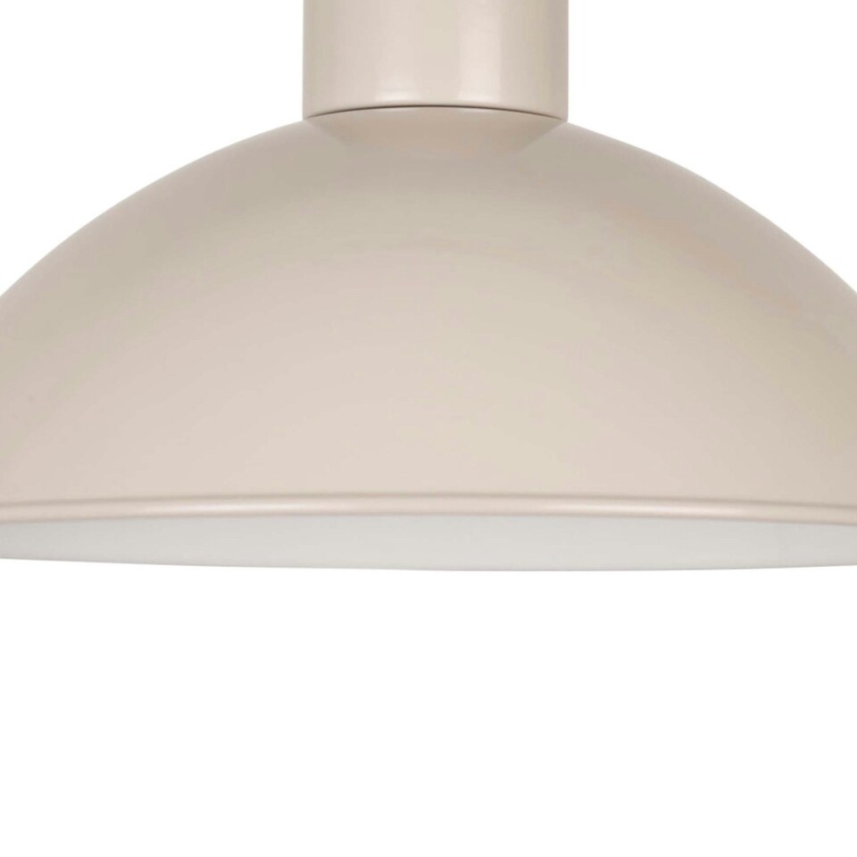 image 1 of Domed - Taupe Grey Easy Fit Metal Pendant Shade Grey