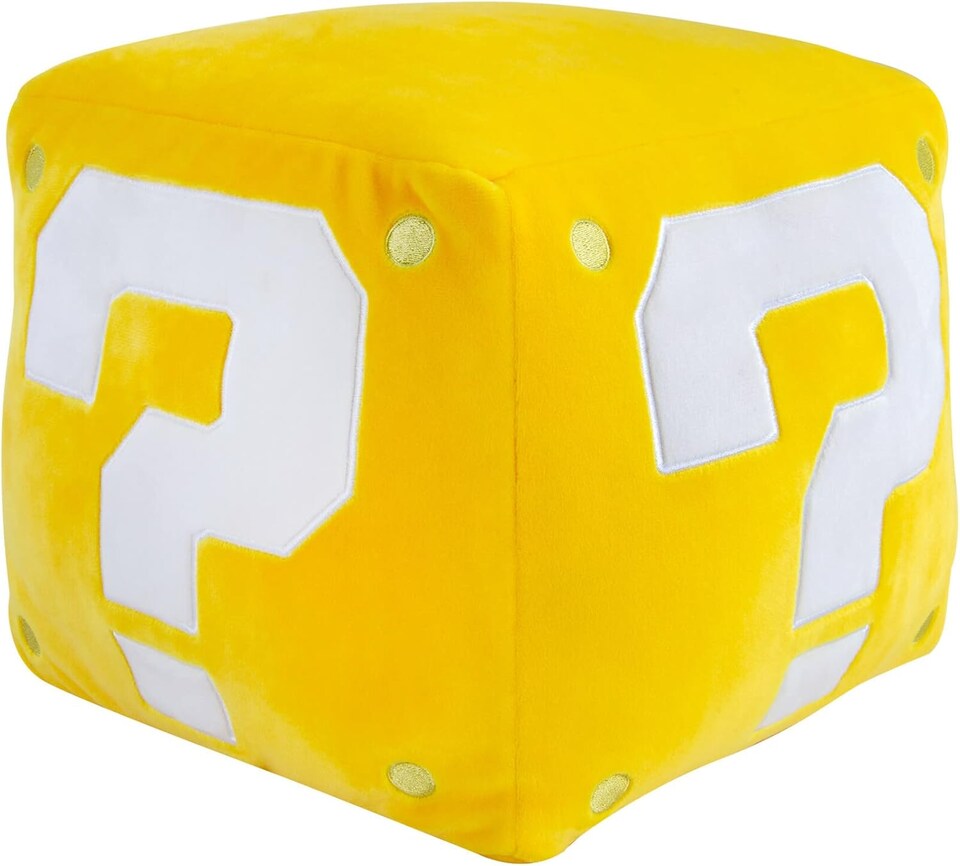 image 1 of Nintendo Mocchi Mocchi Super Mario Question Block Mega Plush