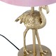 image 5 of Flamingo - Gold Table Lamp with Pink Velvet Shade Gold | Pink