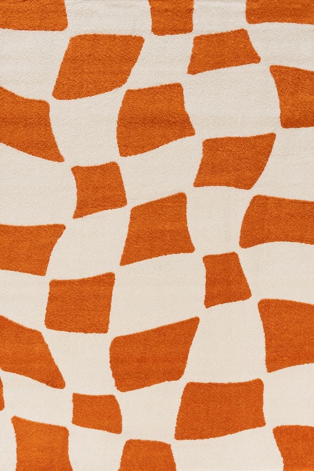 image 1 of The Rugs Joli Collection Chequered Soft and Dense Pile Living Room and Bedroom Floor Rug