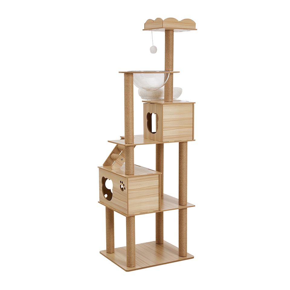 image 1 of Living and Home Cat Tree Cat Tower with Perches and Condo