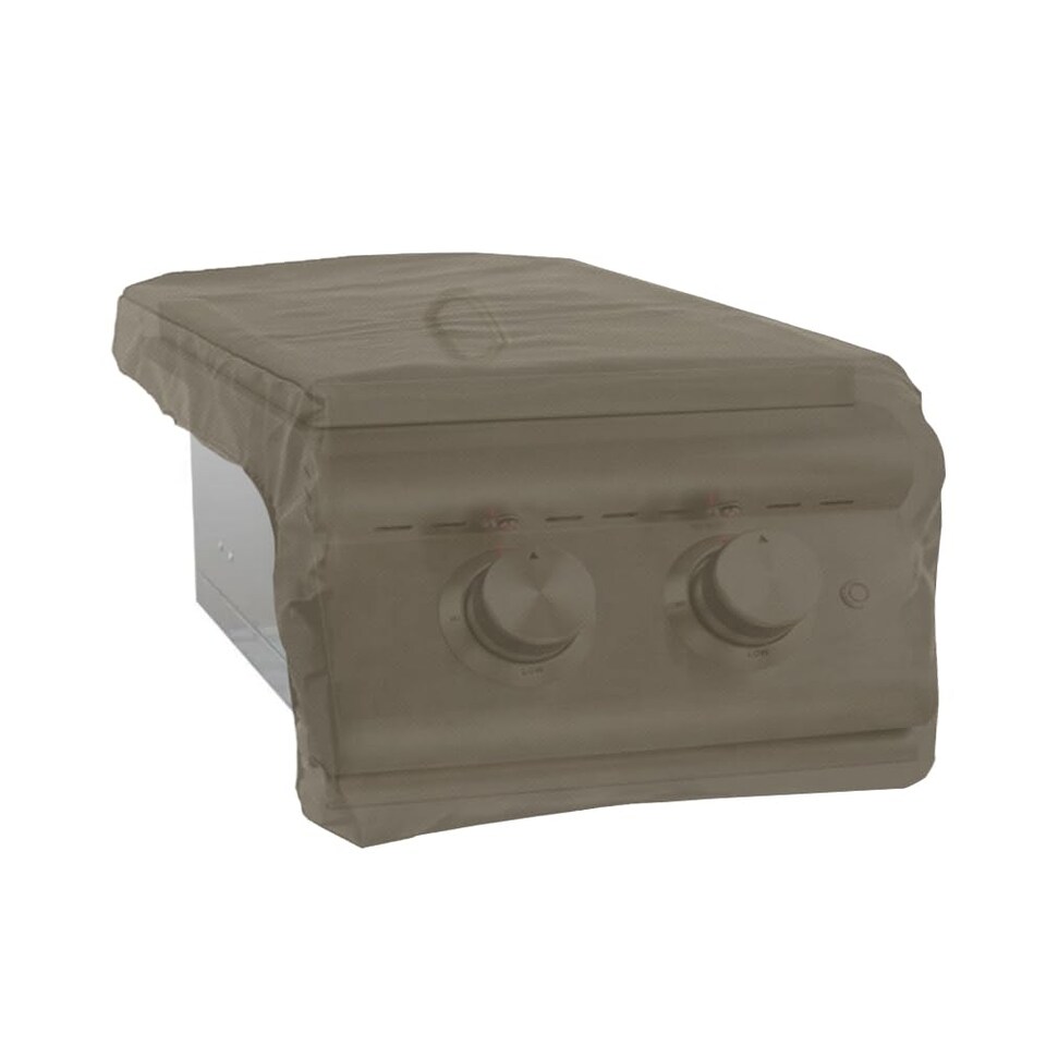 image 1 of Covers&All Built-in Grill Side Burner Cover, Waterproof UV & Weather Resistant BBQ Grill Protector, 14 in W x 24 in D x 12 in H, Beige