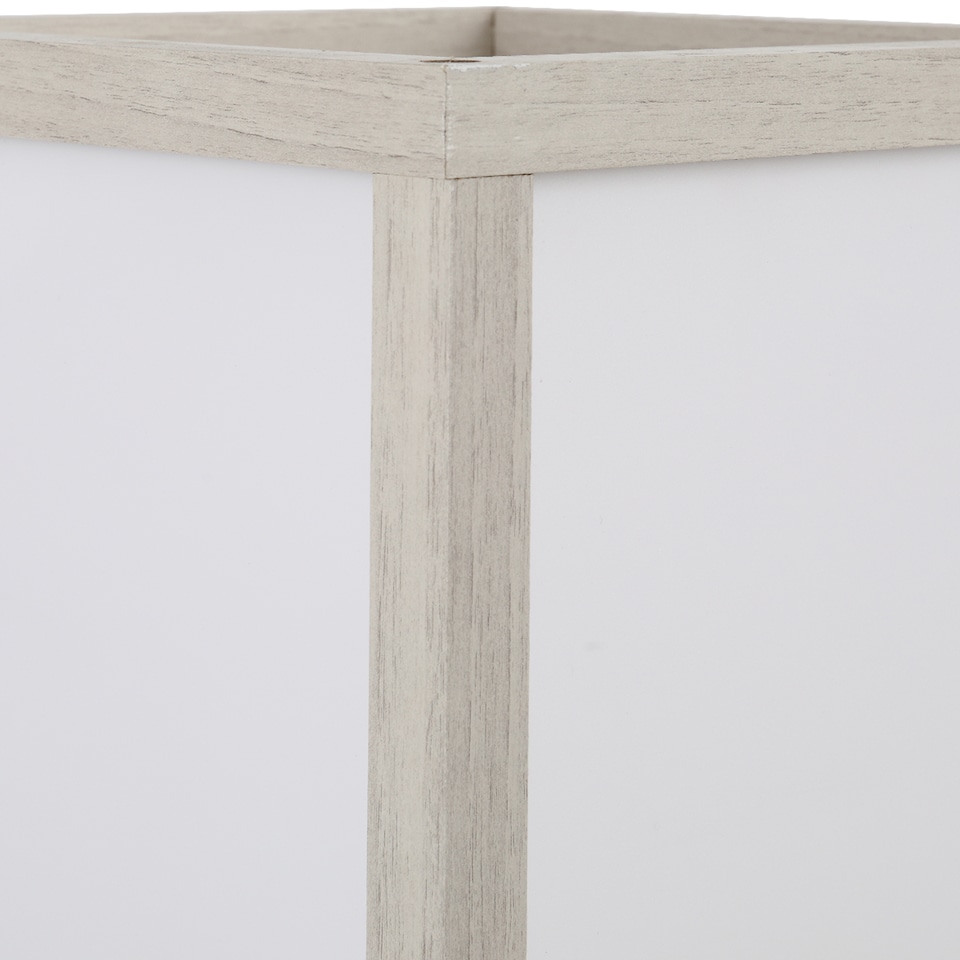 image 1 of HOMCOM 3Tier Floor Lamp, Floor Light with Storage Shelf, Reading Standing Lamp with Acrylic Shade for Living Room, Bedroom, Kitchen, Dining Room, Office, Dorm, 160cm, Oak