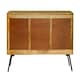 image 3 of Amar 3 Door Sideboard - Iron Base - Mango Wood/Iron - L45 x W162 x H76 cm - Light Finish - Assembly Required | Brown