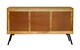 image 3 of Amar 3 Door Sideboard - Iron Base - Mango Wood/Iron - L45 x W162 x H76 cm - Light Finish - Assembly Required | Brown