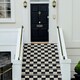 image 3 of Black & Gold Classic Flush Lantern Style IP44 Rated Outdoor Wall Light