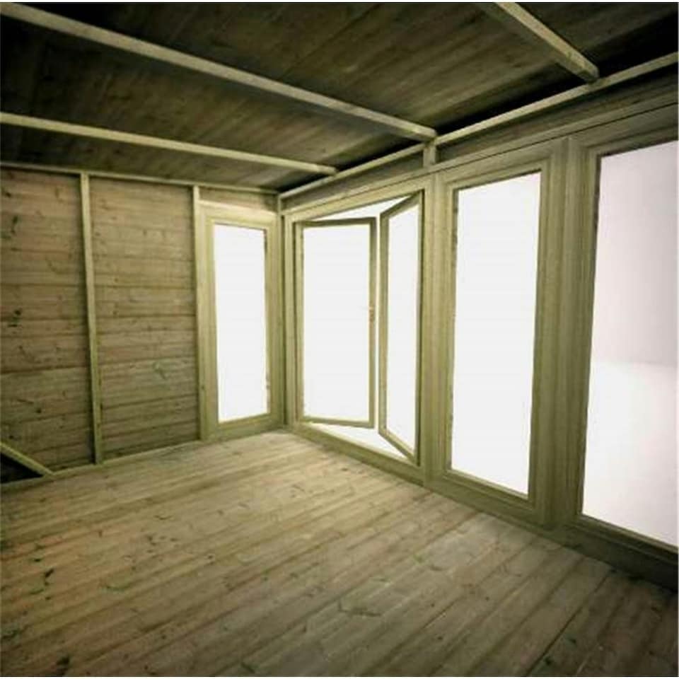 image 1 of 12ft x 8ft (3.65m x 2.43m) Wooden Garden Room 16mm Tongue and Groove (16mm Tongue and Groove Floor and Roof) (12 x 8) (12x8)