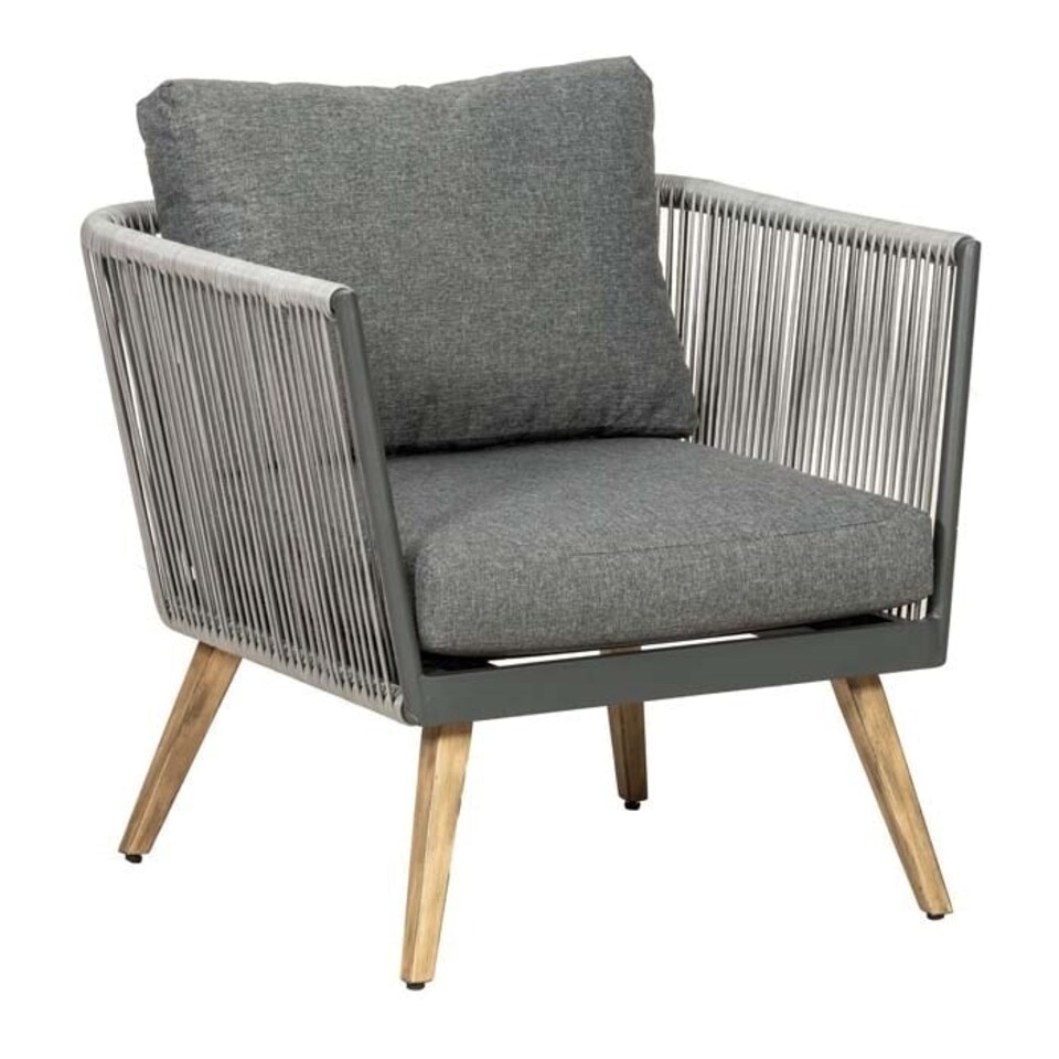 image 1 of Lifestyle Rattan Rope Detail Garden Sofa Set with Coffee Table